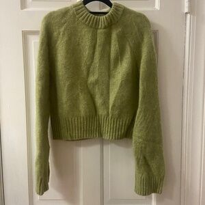 Sezane sama jumper sweater pistachio small